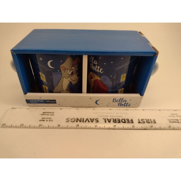 Disneyland Paris Bella Notte Lady & The Tramp Mug Set Romantic Gift Love Dogs - Picture 10 of 10